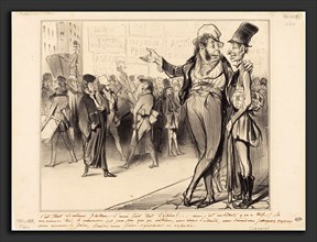 Honoré Daumier (French, 1808 - 1879), C'est tout de mÃªme flatteur d'avoir fait tant d'élÃ¨ves!,