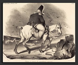Honoré Daumier (French, 1808 - 1879), Voyage a travers les populations empressées, 1834, lithograph