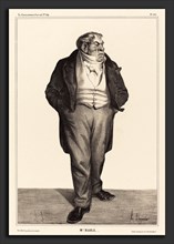 Honoré Daumier (French, 1808 - 1879), Baillot, 1833, lithograph