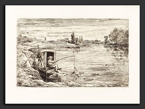 Charles-FranÃ§ois Daubigny (French, 1817 - 1878), Cabin Boy Fishing (Le Mousse a la peche), 1862,