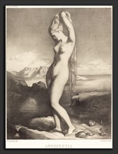 Théodore Chassériau (French, 1819 - 1856), Venus Anadyomene, c. 1841-1842, lithograph on