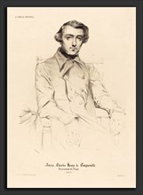 Théodore Chassériau (French, 1819 - 1856), Alexis Charles Henry de Tocqueville, 1848, lithograph