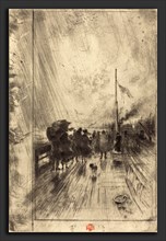 Félix-Hilaire Buhot (French, 1847 - 1898), Une Jetée en Angleterre (A Pier in England), 1879,