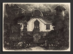 Rodolphe Bresdin (French, 1822 - 1885), The Haunted House, 1871, lithograph