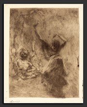 Albert Besnard, The Dancer of Tanjore (La bayadÃ¨re de Tanjore), French, 1849 - 1934, 1914, etching