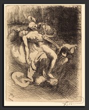 Albert Besnard, Possession (La possession), French, 1849 - 1934, 1900, etching in black on Van