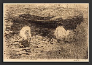 Albert Besnard (French, 1849 - 1934), Bathing at Talloires (La baignade Ã  Talloires), 1888,