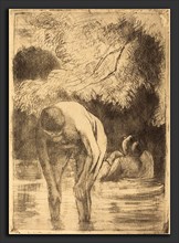 Pissarro, Les deux baigneuses