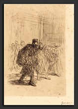 Jean-Louis Forain, The Corridors of the Palace of Justice, French, 1852 - 1931, 1908, etching