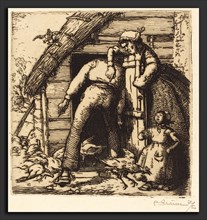 Auguste LepÃ¨re, The Poulterer, Vendee (Le Poulailler, Vendee), French, 1849 - 1918, 1908, etching