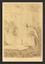 Alphonse Legros, Supper of the Poor (Le souper chez misere), French, 1837 - 1911, etching and