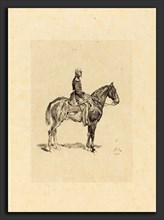 Frederic-Auguste La Guillermie after Jean-Louis-Ernest Meissonier (French, 1841 - 1934), Horseman,