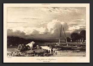 Jules Dupré (French, 1811 - 1889), View in England (Vue prise en Angleterre), 1836, lithograph