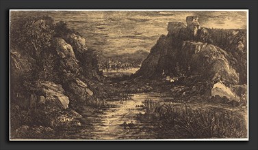 Rodolphe Bresdin (French, 1822 - 1885), Cite Lointaine, 1868, lithograph
