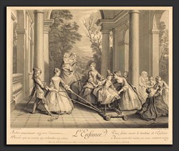 Nicolas de Larmessin IV after Nicolas Lancret (French, 1684 - 1753 or 1755), L'enfance, 1735,