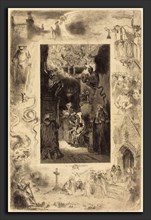 Félix-Hilaire Buhot (French, 1847 - 1898), Le Curé de Cucugnan (The Vicar of Cucugnan), c. 1885,