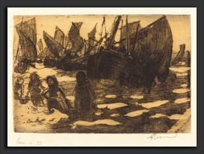 Albert Besnard (French, 1849 - 1934), Small Fishing Boats of Berck (Petites PÃªcheuses de Berck),