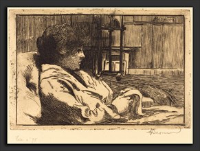 Albert Besnard (French, 1849 - 1934), Woman Reading in the Studio (La Lecture dans l'atelier),