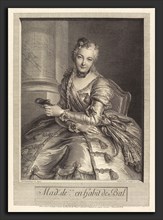 Pierre Louis de Surugue after Charles-Antoine Coypel (French, 1710 or 1716 - 1772), Mme. de M  en