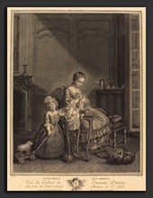 FranÃ§ois Lucas after Etienne Jeaurat (French, c. 1715 - 1762 or after), L'example des Meres,