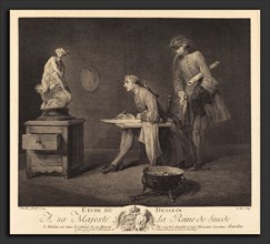 Jacques-Philippe Le Bas after Jean Siméon Chardin (French, 1707 - 1783), Etude du dessin, 1757,