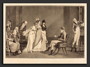 Philibert-Louis Debucourt (French, 1755 - 1832), L'Orange, ou le moderne Jugement de Paris, 1801,