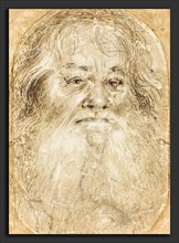 Hans Holbein the Elder (German, c. 1465 - 1524), Study of a Bearded Man, c. 1508-1510, silverpoint