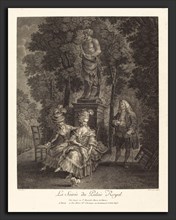 Jean Gabriel Caquet after FranÃ§ois-André Vincent (French, 1749 - 1802), La soiree du Palais Royal,