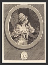 Augustin de Saint-Aubin (French, 1736 - 1807), Au moins soyez discret, 1789, etching and engraving