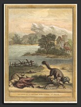 Pierre FranÃ§ois Tardieu after Jean-Baptiste Oudry (French, 1711 - 1771), Le loup et le renard, The
