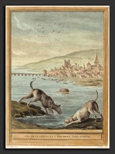 Elie du Mesnil after Jean-Baptiste Oudry (French, born 1726 or 1728), Les deux chiens et l'ane