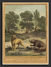 Louis-Simon Lempereur after Jean-Baptiste Oudry (French, 1728 - 1807), La lionne et l'ours (The