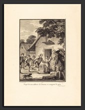Nicolas Delaunay after Jean-Michel Moreau (French, 1739 - 1792), Piqué de ma raillerie, il