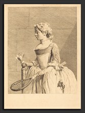Bernard Lepicie after Jean Siméon Chardin (French, 1698 - 1755), Jeune fille au volant (Jeune fille