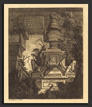 Jean-Laurent Legeay (French, c. 1710 - after 1788), Frontispiece for "Views of Tombs", 1768,