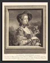 Jean-Louis Anselin after Carle Van Loo (French, 1754 - 1823), La Marquise de Pompadour en belle