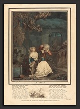 Philibert-Louis Debucourt (French, 1755 - 1832), La Main, 1788, color aquatint and etching