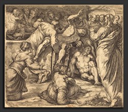 Guillaume Courtois after Tintoretto (Italian (born in France) 1628 - 1679), The Raising of Lazarus,