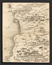 Jacques Callot (French, 1592 - 1635), The Siege of La Rochelle [plate 5 of 16;  set comprises 1952