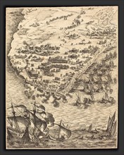 Jacques Callot (French, 1592 - 1635), The Siege of La Rochelle [plate 10 of 16; set comprises 1952