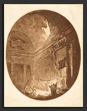 Jean-Claude-Richard, Abbé de Saint-Non after Hubert Robert (French, 1727 - 1791), Interior of a