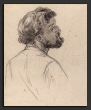 Charles-Louis-Lucien MÃ¼ller (French, 1815 - 1892), Head of a Bearded Gentleman, early 1860s, black