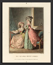 Jean-FranÃ§ois Janinet after Nicolas Lavreince (French, 1752 - 1814), Ha! La joli petit chien,