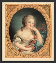 Jean-FranÃ§ois Janinet (French, 1752 - 1814), L'agreable neglige, 1779, color aquatint