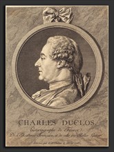 Charles-Nicolas Cochin II (French, 1715 - 1790), Charles Duclos, 1763, engraving over etching on