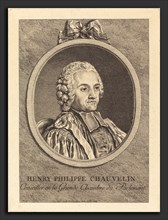 Charles-Nicolas Cochin II (French, 1715 - 1790), Henry Philippe Chauvelin, 1752, etching on laid