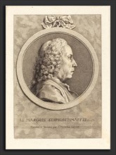 Charles-Nicolas Cochin II (French, 1715 - 1790), Le Marquis Scipion Maffei, 1750, crayon manner