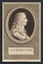 Augustin de Saint-Aubin (French, 1736 - 1807), Le Grand-Conde, 1800, engraving over etching on laid
