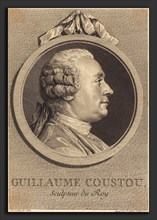 Augustin de Saint-Aubin after Charles-Nicolas Cochin II (French, 1736 - 1807), Guillaume Coustou,