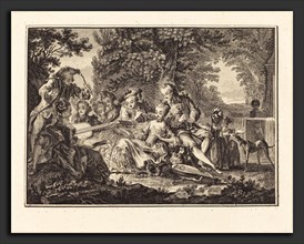 Joseph de Longueil after Charles Eisen (French, 1730 - 1792), Rural Concert, etching and engraving